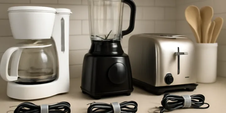 Best Appliance Cord Wraps for Kitchen Counters and Small Appliances