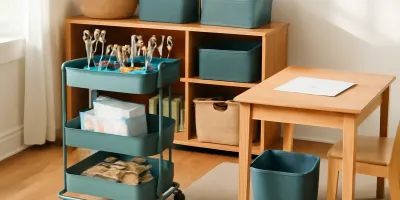 Best Art Supply Carts for Kids Homework Stations
