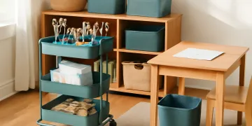 Best Art Supply Carts for Kids Homework Stations