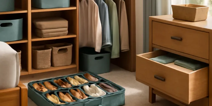 Best Under-Bed Shoe Storage for Small Closets: Low Bins, Dividers, and Dust Control