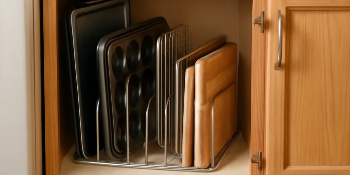 Best Vertical Baking Sheet Racks for Small Kitchen Cabinets
