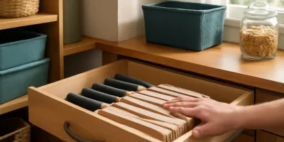 Drawer Knife Block Safety Protocol: Store Sharp Knives Without a Counter Block