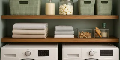 How to Organize Laundry Room Shelves