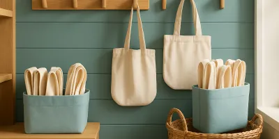 How to Organize Reusable Grocery Bags Without the Counter Clutter