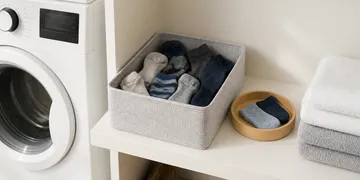 Lost Sock Storage: A Small Laundry-Room System