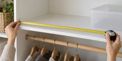 How to Measure a Closet Shelf Before Choosing Storage Bins