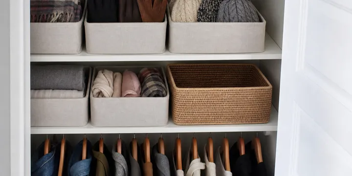 Seasonal Accessory Reset Hub for a Small Closet