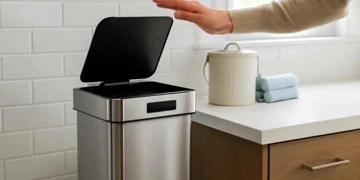Simplehuman Sensor Can Review: Does a Touch-Free Trash Can Reduce Kitchen Clutter?